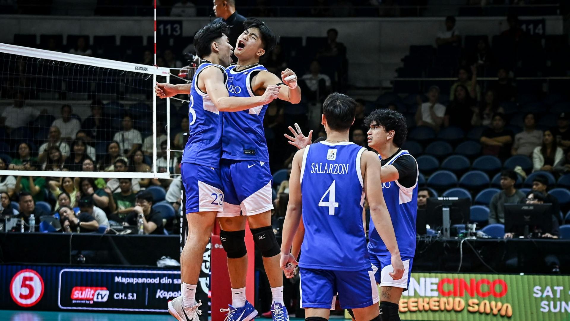 Ateneo survives La Salle in five sets in UAAP men's volleyball ...
